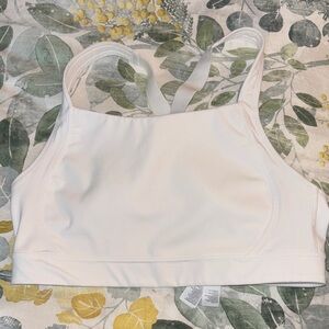 Women's Powersoft Go-Dry White Sports Bra